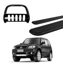 Kit Quebra Mato Estribo Chapa Preto TR4 Todos os Anos