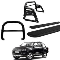 Kit Quebra Mato Estribo Chapa Santo Antônio H2 Amarok CD