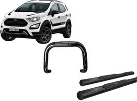 Kit Quebra Mato Estribo Oblongo EcoSport 13/2020 Preto