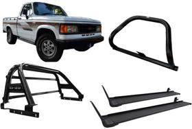 Kit Quebra Mato Estribo Original Santo Antônio Duplo D20/D-20 Preto