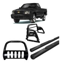Kit Quebra Mato Estribo Oval S10 94/2011 Preto Kit Quebra Mato Estribo Oval S10 94/2011 Preto