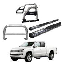 Kit Quebra Mato/estribo Oval/santo Anth2 Amarok Cd Cromado Kit Quebra Mato/estribo Oval/santo Anth2 Amarok Cd Cromado
