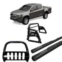 Kit Quebra Mato Estribo Oval Santo Antônio S10 12/20 Preto