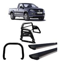 Kit Quebra Mato+estribo P. Fosco+santo Anth3/amarok Cs Preto