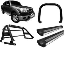 Kit Quebra Mato Estribo Personalizado Santo Antônio Ranger 97 a 12 Preto Kit Quebra Mato Estribo Personalizado Santo Antônio Ranger 97 a 12 Preto
