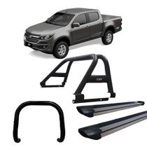 Kit Quebra Mato Estribo Personalizado Santo Antônio S10 12/20 Preto