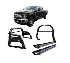 Kit Quebra Mato Estribo Pl Santo Antônio F250 C Duplo Preto BR