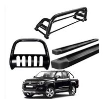 Kit Quebra Mato estribo Pl santo Antônio H2 amarok Cd P