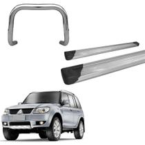 Kit Quebra Mato Estribo Plataforma Cromado TR4 Todos os Anos