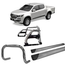 Kit Quebra Mato Estribo Plataforma Santo Antônio d S10 12/20 Cromado Kit Quebra Mato Estribo Plataforma Santo Antônio d S10 12/20 Cromado
