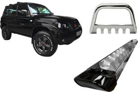 Kit Quebra Mato Estribo Preto Brilhante TR4 Todos os Anos Kit Quebra Mato Estribo Preto Brilhante TR4 Todos os Anos