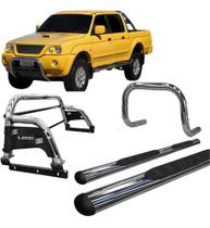 Kit Quebra Mato estribo santo Antônio H3 L200 2004 Cromado