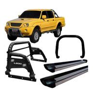 Kit Quebra Mato Estribo Santo Antônio H3 L200 2004 Preto