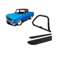 Kit Quebra Mato S/Barra Estribo Chapa Preto C10