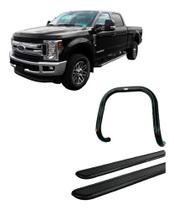 Kit Quebra Mato S/barra+estribo Chapa Preto F-250