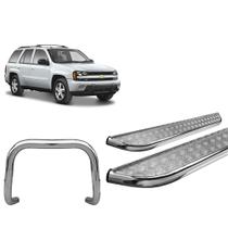 Kit Quebra Mato S/Barra Estribo Chapa TrailBlazer Cromado Kit Quebra Mato S/Barra Estribo Chapa TrailBlazer Cromado