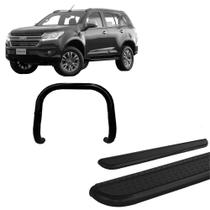Kit Quebra Mato S/Barra Estribo Chapa TrailBlazer Preto Kit Quebra Mato S/Barra Estribo Chapa TrailBlazer Preto