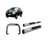 Kit Quebra Mato S/barra estribo Oval Cromado Renault Oroch
