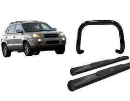 Kit Quebra Mato S/ Barra Estribo Oval Preto Tucson Até 2016 Kit Quebra Mato S/ Barra Estribo Oval Preto Tucson Até 2016