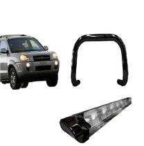 Kit Quebra Mato S/Barra Estribo Personalizado Preto Tucson Até 2016