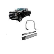 Kit Quebra Mato S/barra estribo Plat Aluminio Prata F-250 Kit Quebra Mato S/barra estribo Plat Aluminio Prata F-250