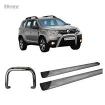 Kit Quebra Mato S/ Barra+estribo Plataforma Grafite Duster
