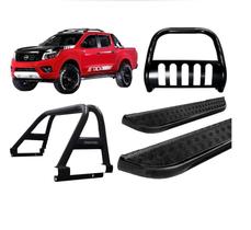 Kit Quebra Mato Santo Antônio Duplo Estribo Frontier 17/20 Preto