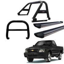 Kit Quebra Mato Santo Antônio Duplo Estribo Personalizado S-10 94/2011 Preto Kit Quebra Mato Santo Antônio Duplo Estribo Personalizado S-10 94/2011 Preto