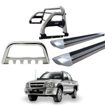 Kit Quebra Mato Santo Antônio Duplo Estribo Personalizado S10 94/2011 Cromado C/D