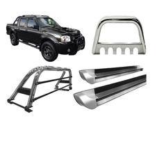 Kit Quebra Mato Santo Antonio Estribo Frontier Até 2007 Cromado Kit Quebra Mato Santo Antonio Estribo Frontier Até 2007 Cromado