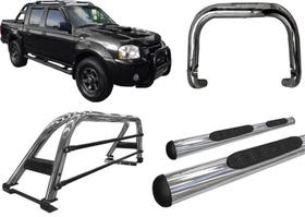 Kit Quebra Mato Santo Antonio Estribo Frontier Até 2007 Cromado