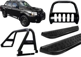 Kit Quebra Mato Santo Antônio Estribo Frontier Até 2007 Preto