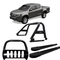 Kit Quebra Mato Santo Antônio Estribo Quadrado S10 94/2011 C/Dupla Preto Kit Quebra Mato Santo Antônio Estribo Quadrado S10 94/2011 C/Dupla Preto