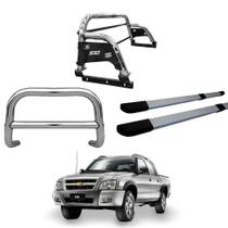 Kit Quebra Mato Santo Antônio Estribo Quadrado S10 94/2011 Cromado C/Dupla Kit Quebra Mato Santo Antônio Estribo Quadrado S10 94/2011 Cromado C/Dupla