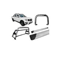 Kit Quebra Mato+santo Antonio H2 estribo Fontier 08/16 Cromo Kit Quebra Mato+santo Antonio H2 estribo Fontier 08/16 Cromo