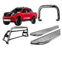 Kit Quebra Mato Santo Antonio H2 Estribo Frontier 16/20 Cromado