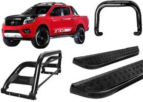 Kit Quebra Mato Santo Antonio H2 Estribo Frontier 16/20 Preto