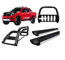 Kit Quebra Mato Santo Antonio H2 Estribo Frontier 16/20 Preto