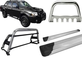 Kit Quebra Mato Santo Antonio H2 Estribo Frontier 2007 Cromado