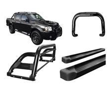 Kit Quebra Mato Santo Antonio H2 Estribo Frontier 2007 Preto Kit Quebra Mato Santo Antonio H2 Estribo Frontier 2007 Preto