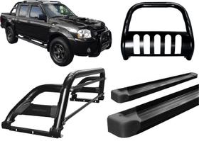 Kit Quebra Mato Santo Antonio H2 Estribo Frontier 2007 Preto Kit Quebra Mato Santo Antonio H2 Estribo Frontier 2007 Preto