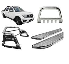 Kit Quebra Mato Santo Antonio H3 Estribo Frontier 08/16 Cromado Kit Quebra Mato Santo Antonio H3 Estribo Frontier 08/16 Cromado