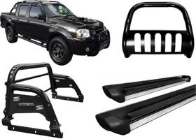 Kit Quebra Mato Santo Antonio H3 Estribo Frontier 2007 Preto Kit Quebra Mato Santo Antonio H3 Estribo Frontier 2007 Preto
