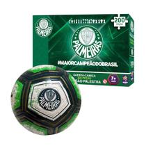 Kit QuebraCabeça Palmeiras 200 Peças Mimo Toys Bola Oficial Nº 5 Pro Gold Futebol e Magia Kit QuebraCabeça Palmeiras 200 Peças Mimo Toys Bola Oficial Nº 5 Pro Gold Futebol e Magia