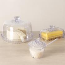 Kit Queijeira Pequena Manteigueira Açucareiro Acrílico Glamour Mesa Posta Cozinha Incolor 3 Peças Kit Queijeira Pequena Manteigueira Açucareiro Acrílico Glamour Mesa Posta Cozinha Incolor 3 Peças