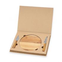 Kit Queijo 3 Peças com Estojo kraft Kit Queijo 3 Peças com Estojo kraft