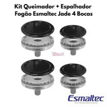 Kit Queimador + Espalhador Fogão Esmaltec Jade 4 Bocas