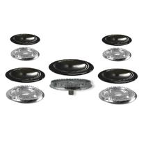 Kit queimador + espalhador para fogão atlas genova - 5 bocas