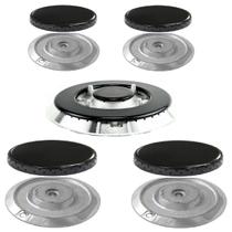 Kit queimador + espalhador para fogão electrolux 76 sqb