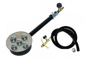 Kit Queimador Inox C/ Mangueira 2m P/ Botijão P13 E Registro (32C)